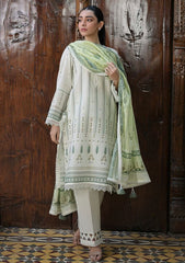Sahar Monochrome Printed Lawn Suit Unstitched 3 Piece SHR24M S24-PL-V1-25 - Summer Collection
