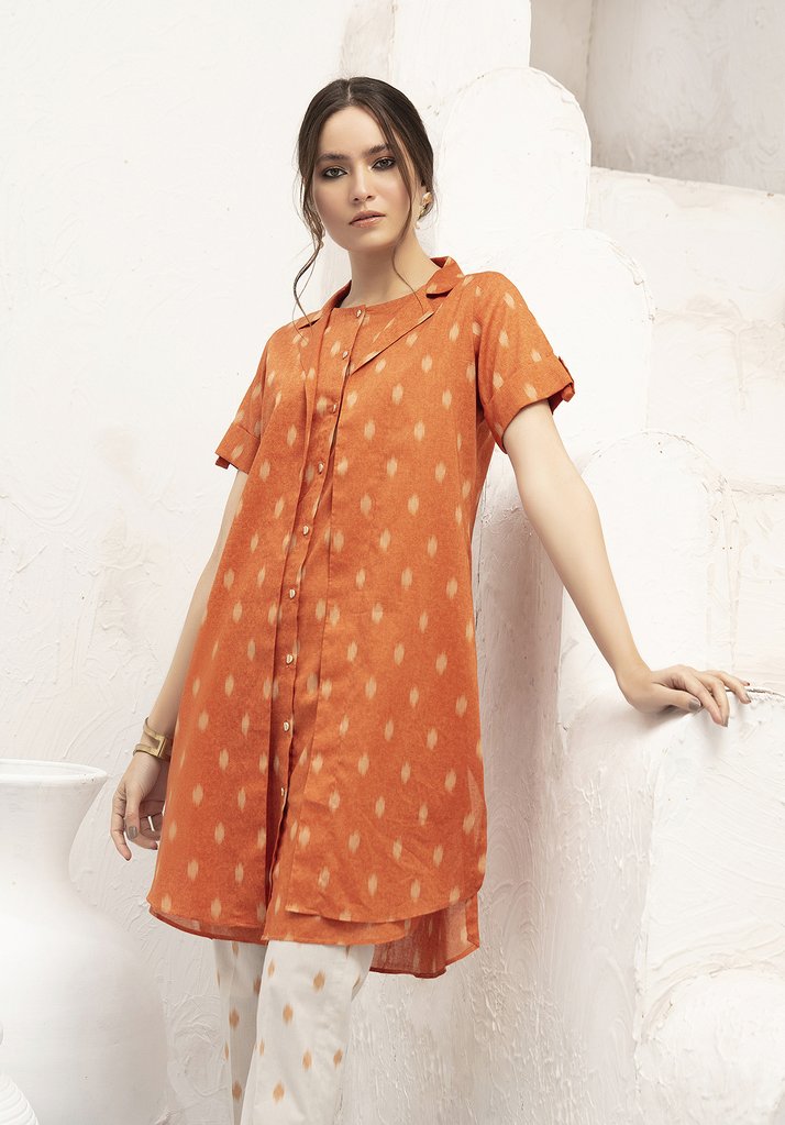 42001636-Printed Super Fine Lawn & Cambric-2PC