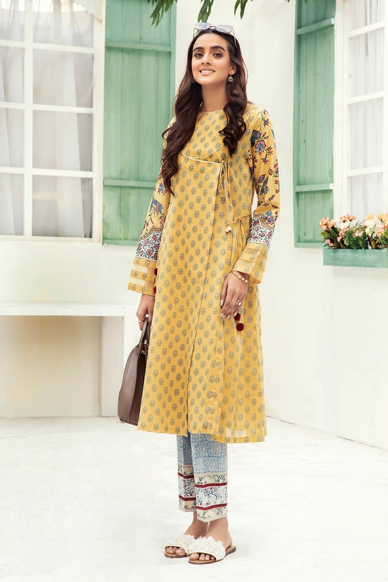42101012-Printed Super Fine Lawn & Cambric-2PC