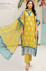 42101048-Digital Printed Super Fine Lawn, Grip Chiffon & Cambric-3PC