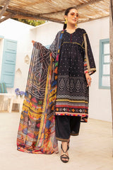 42101050-Digital Printed Super Fine Lawn, Grip Chiffon & Cambric-3PC