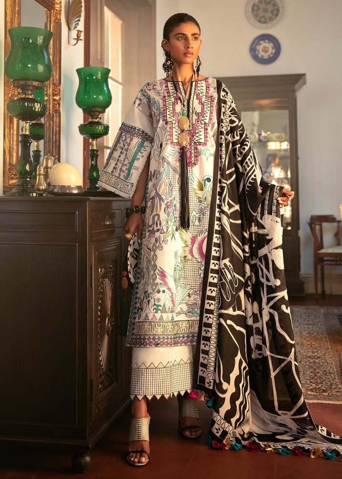 Al-Zohaib Mahgul Sabzwari Luxury Lawn Collection - MLC-22-11-ARTISINAL