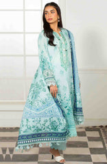 Mausummery Luxury Printed Lawn Unstitched 3 Piece Suit - MUSV2L4 - Marine - Summer Collection