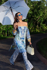 Stitched Zoya Didi Lawn Embroidered Kurti - 15 (Size-Small)