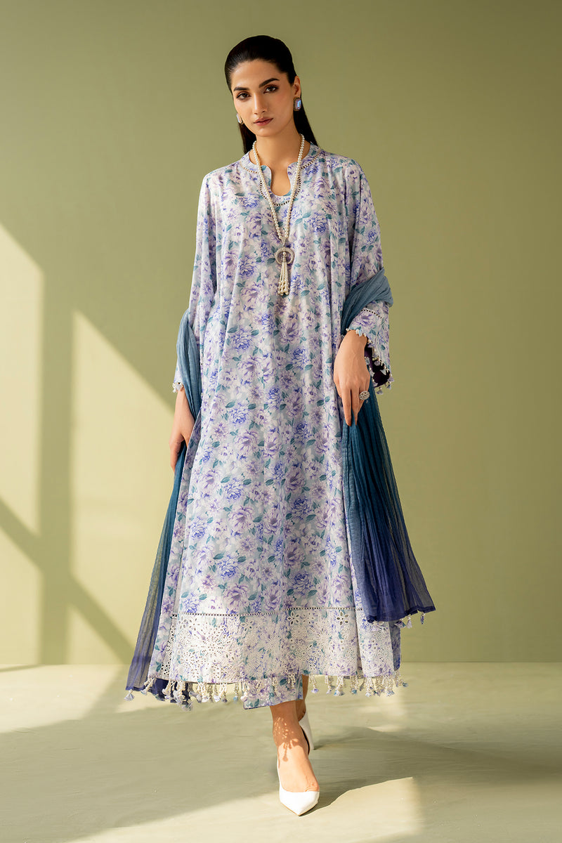 Baroque Embroidered Lawn Suits Unstitched 3 Piece BQ25EL- UF-4167- Summer Collection