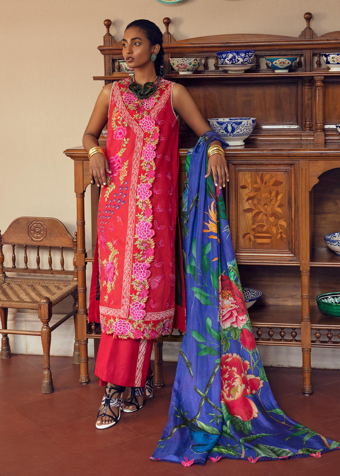 Al-Zohaib Mahgul Sabzwari Luxury Lawn Collection - MLC-22-9-Tropical Jungle
