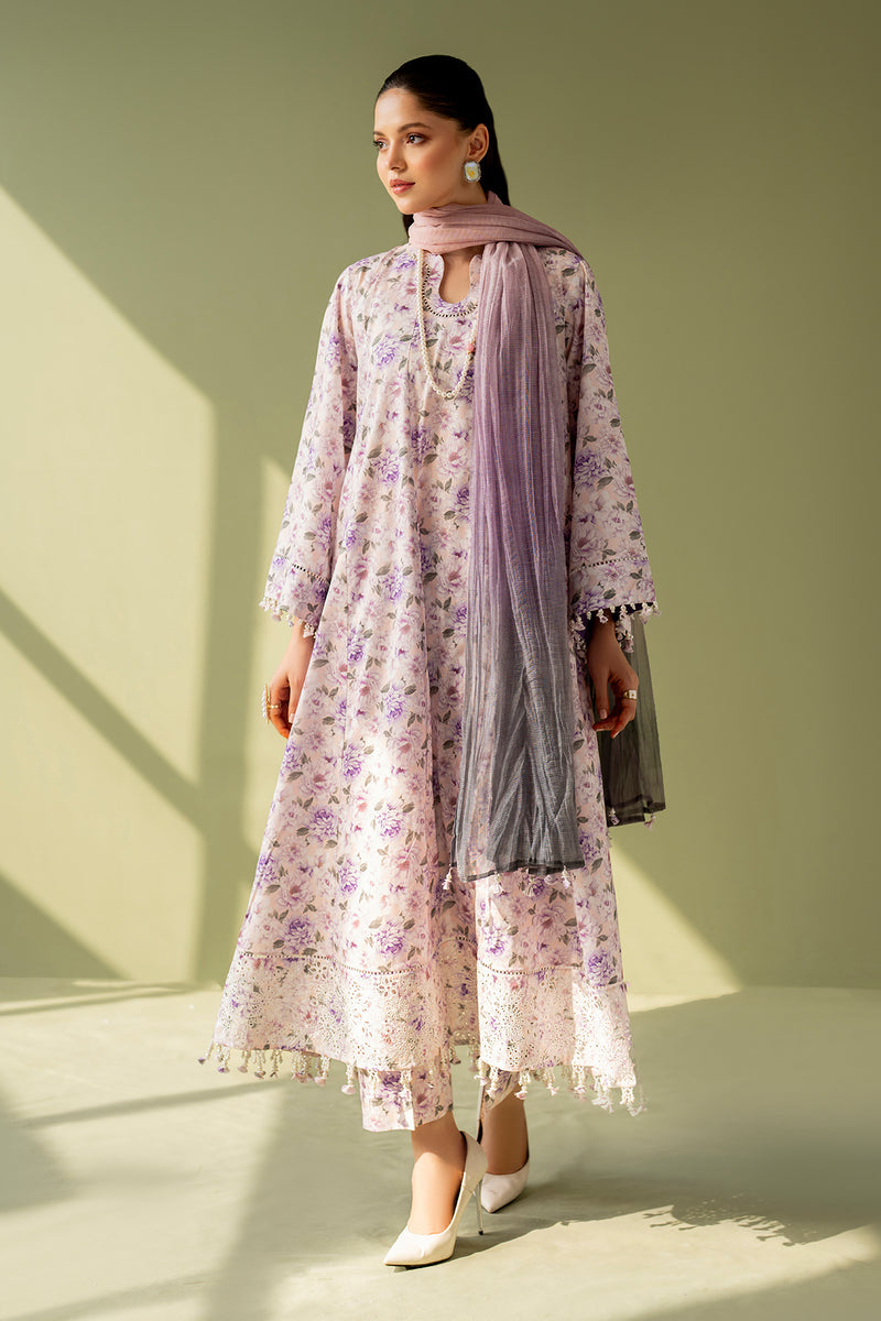Baroque Embroidered Lawn Suits Unstitched 3 Piece BQ25EL- UF-4168- Summer Collection