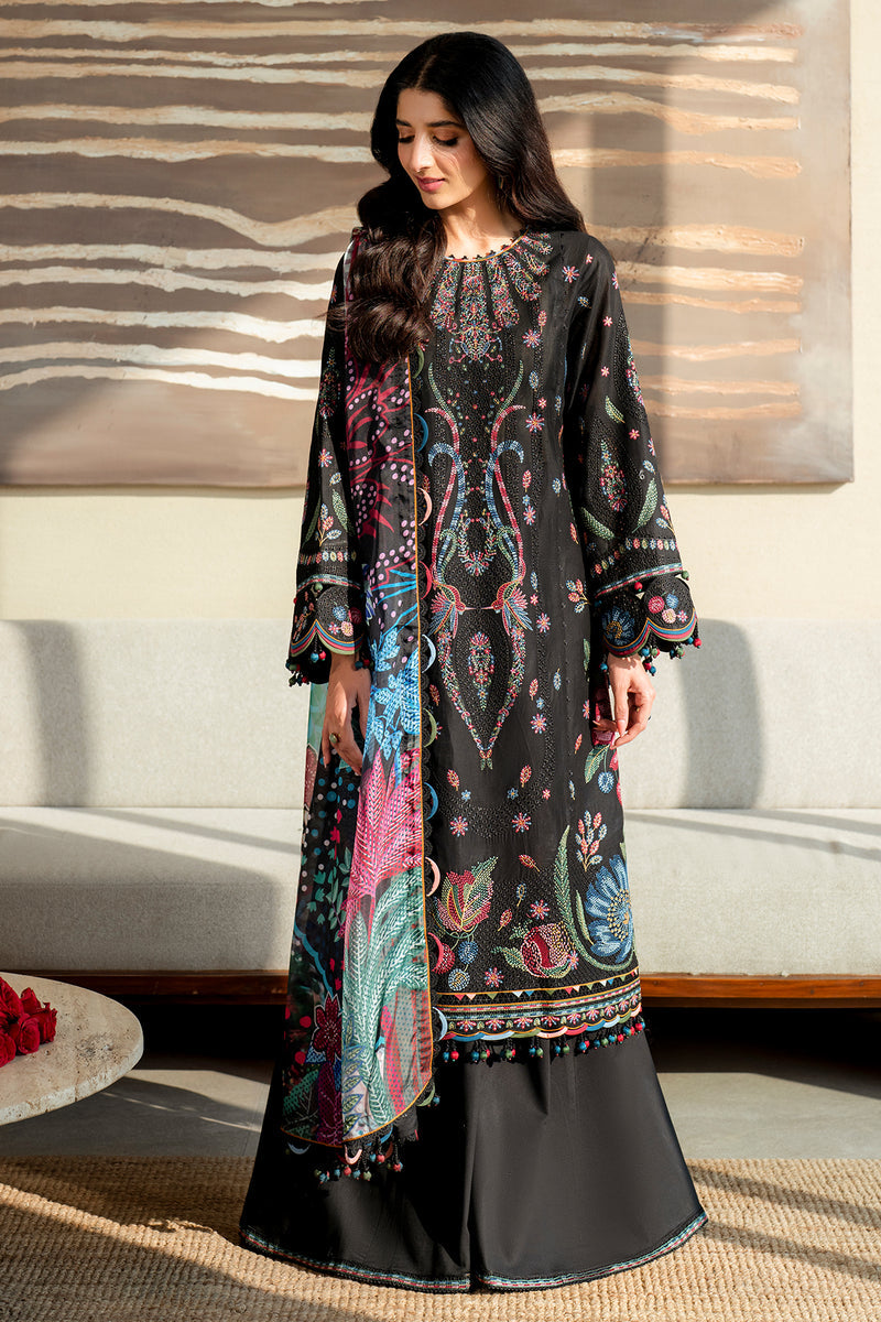 Shahkaar by Jazmin Embroidered Lawn Suits Unstitched 3 Piece JZ25SK SL25-D10 - Summer Collection