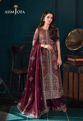 Asim Jofa Luxury Embroidered Suits Unstitched 3 Piece AJ – AJLFC-08