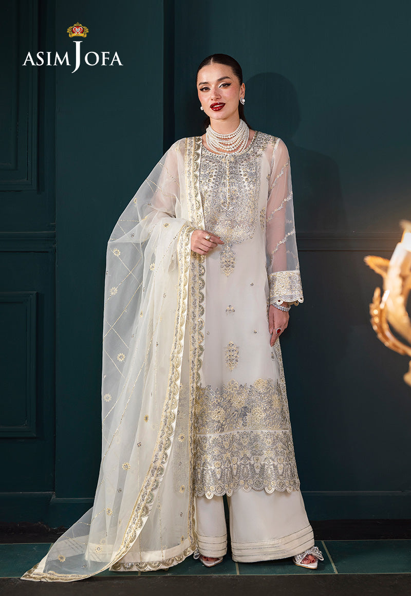 Asim Jofa Luxury Embroidered Suits Unstitched 3 Piece AJ – AJLFC-03