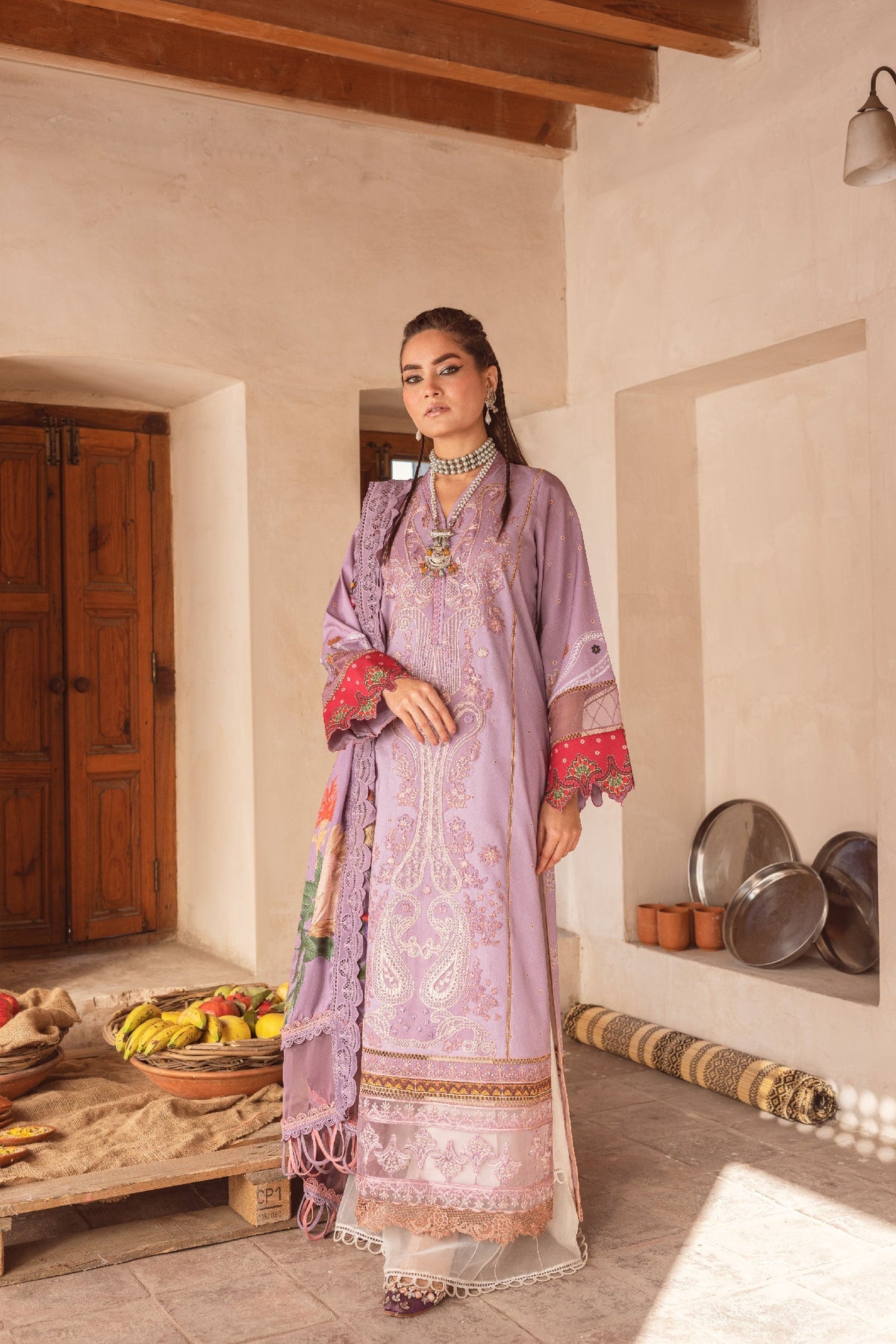 Shiza Hassan Kinar Luxury Lawn Collection - (SKL-09) Kaasni