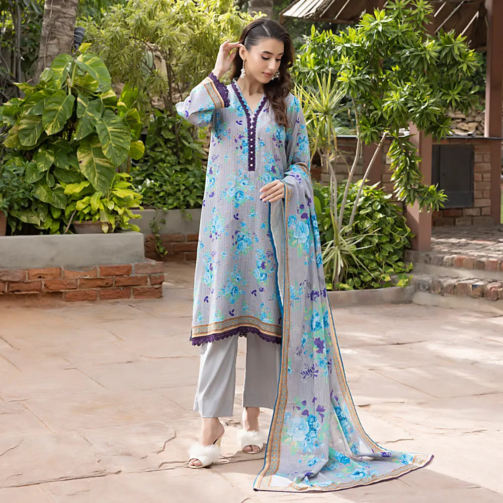 Salina Luxury Khaddar Prints 3Pc Unstitched Collection'25 - SKPCH-2-25-09