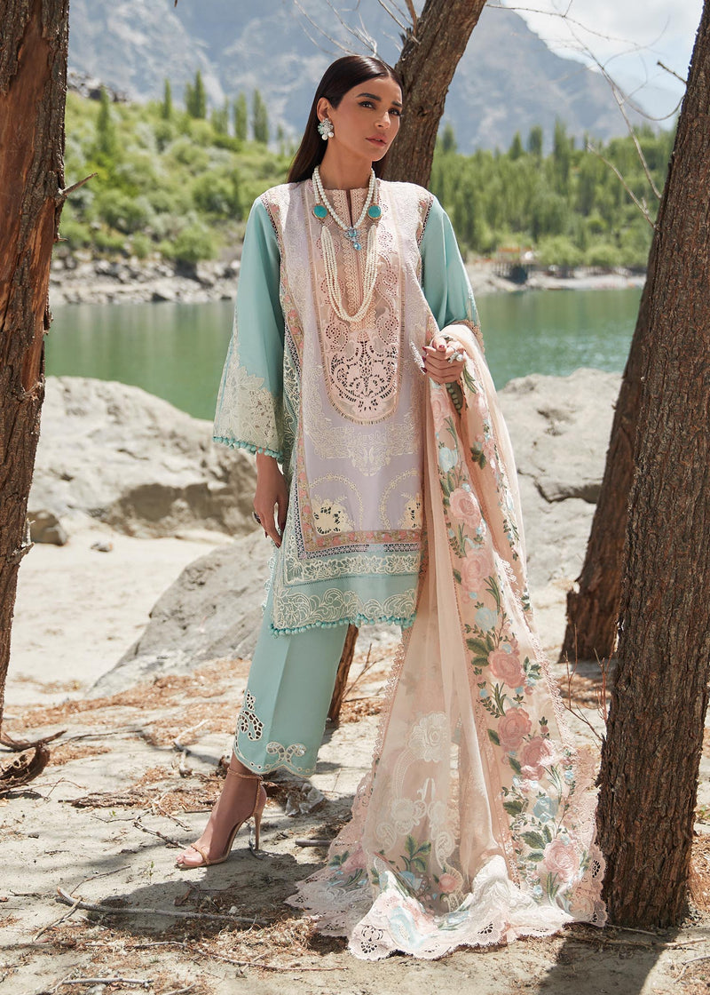 Crimson Luxury Lawn Eid Collection'23 - Mountain Love - D6 B