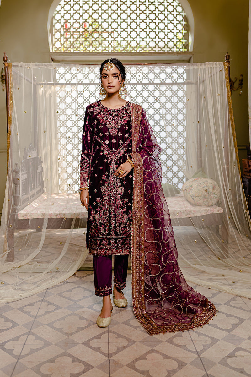 Farasha Luxury Velvet Collection - Carmine