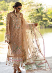 Zoha by Ansab Jahangir Embroidered Schiffli Lawn Suits Unstitched 3 Piece AN23Z AJLL23-06 FREESIA