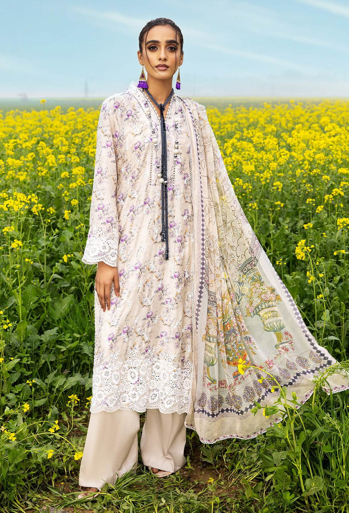 Adan Libas Sarson Luxury Chikankari Lawn Embroidered Series ALS-07