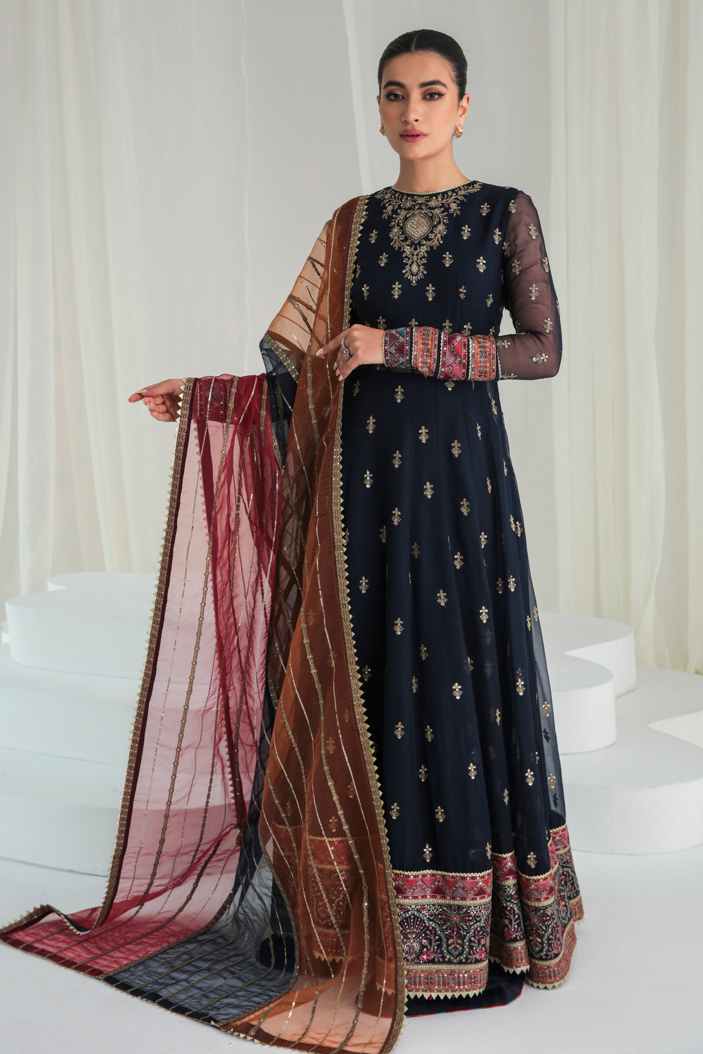 Jazmin Luxury Embroidered Chiffon UC-3004