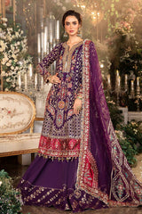 Maria B Mbroidered Raw Silk Unstitched 3 Piece Suit MBRS-BD-2903