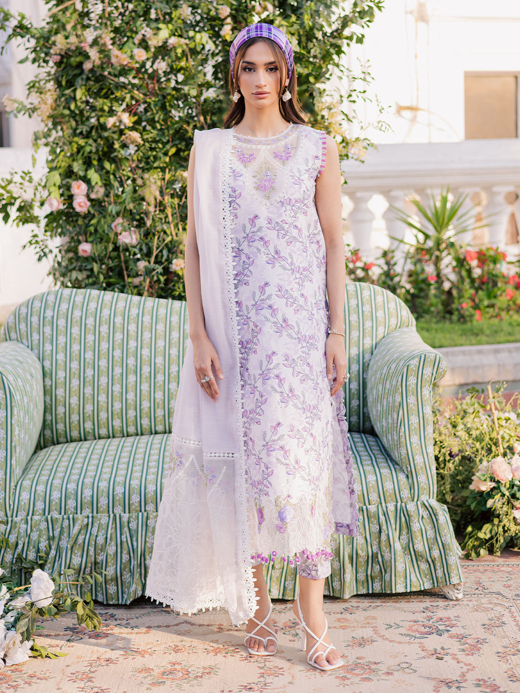 Ivy Bloom by Parishay Embroidered Lawn Suit Unstitched 3 Piece PR25IB IVY-06 - Summer Collection