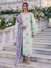 Ivy Bloom by Parishay Embroidered Lawn Suit Unstitched 3 Piece PR25IB IVY-11 - Summer Collection