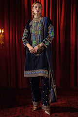 Signora by Charizma Embroidered Velvet Suits Unstitched 3 Piece CRZ24SV CVT4-09 - Festive Collection