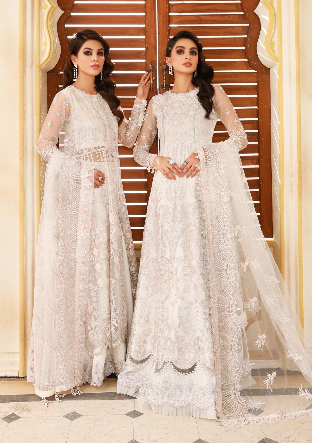 BQ-Xenia Luxury Embroidered Chiffon - JAANEM