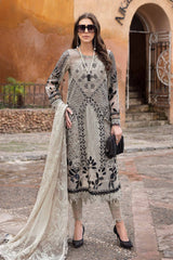 Maria B Embroidered Suits 3 Piece Unstitched Embroidered Lawn Suit | D-2510-B