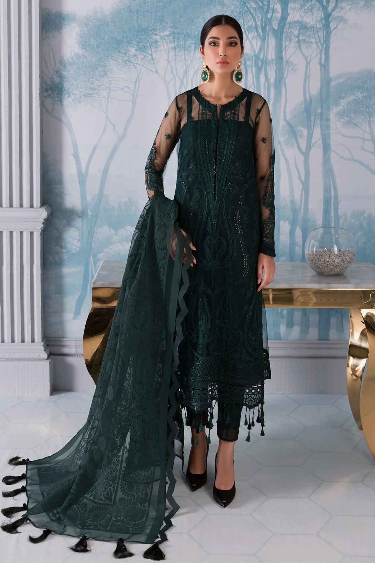 Jazmin Irish Luxury Formal - Green Spark
