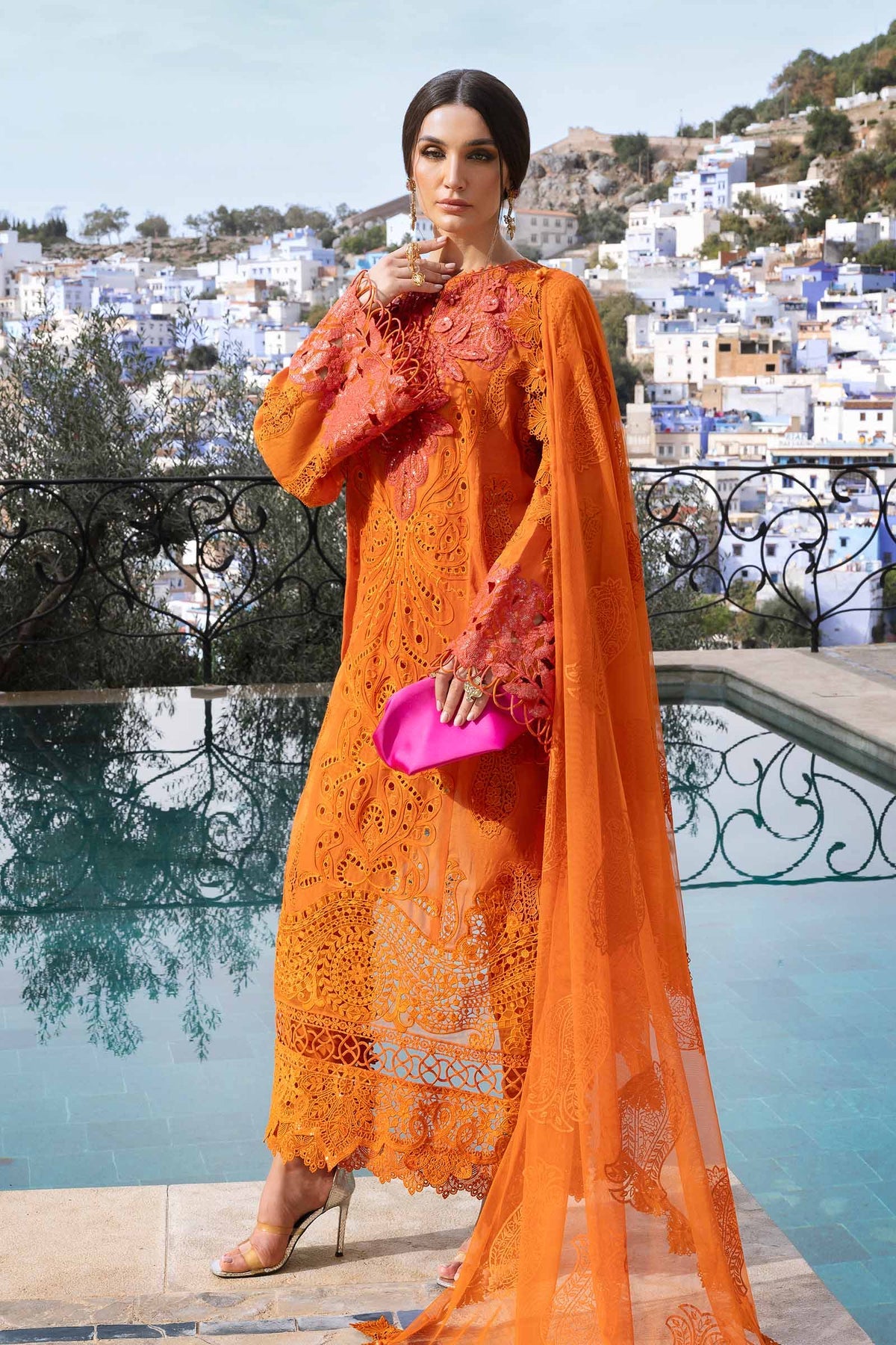 Maria B Embroidered Suits 3 Piece Unstitched Embroidered Lawn Suit | D-2505-B