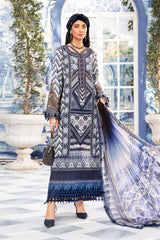 MPrints by Maria B Embroidered Lawn Suits Unstitched 3 Piece MPT-2208-B - Summer Collection