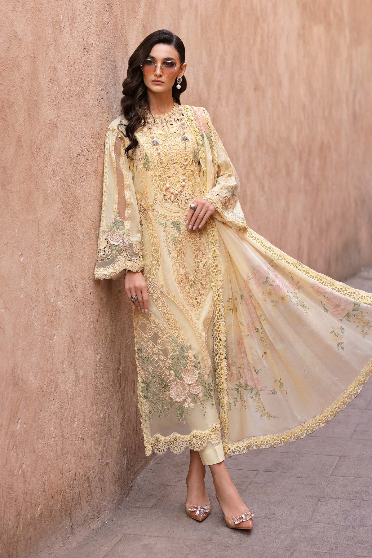 Maria B Embroidered Suits 3 Piece Unstitched Embroidered Lawn Suit | D-2509-A