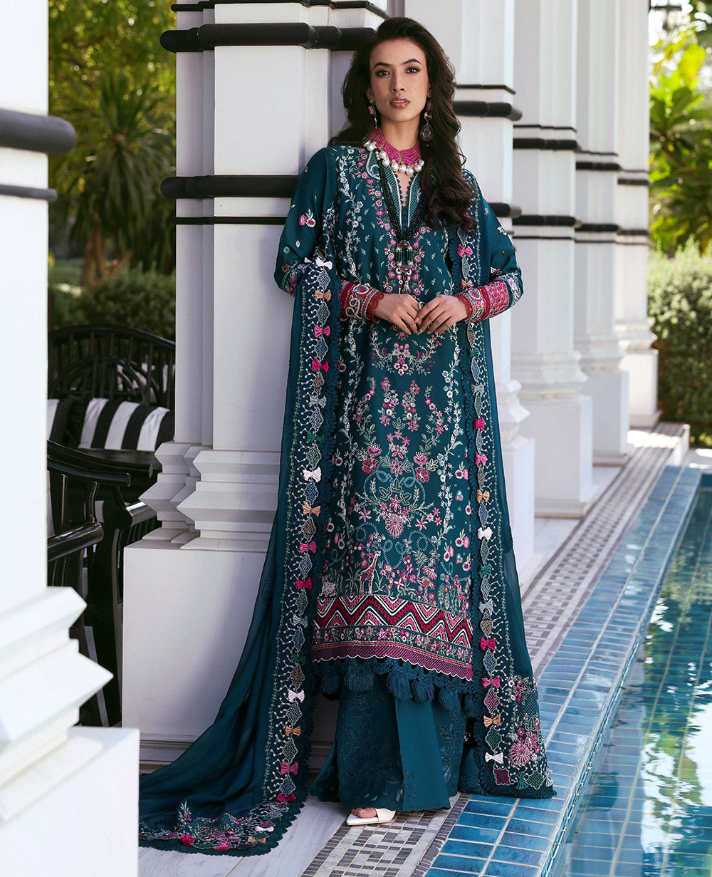 Kalani by Republic Womenswear Embroidered Lawn Suits Unstitched 3 Piece RW25KL RP-D6A Selene - Summer Collection