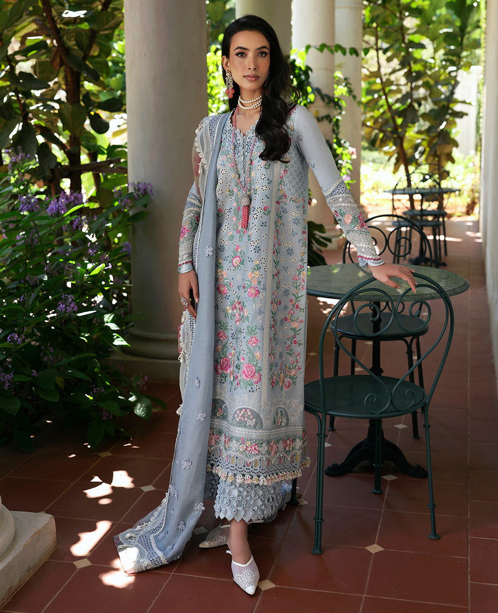 Kalani by Republic Womenswear Embroidered Lawn Suits Unstitched 3 Piece RW25KL RP-D7B Hoor - Summer Collection