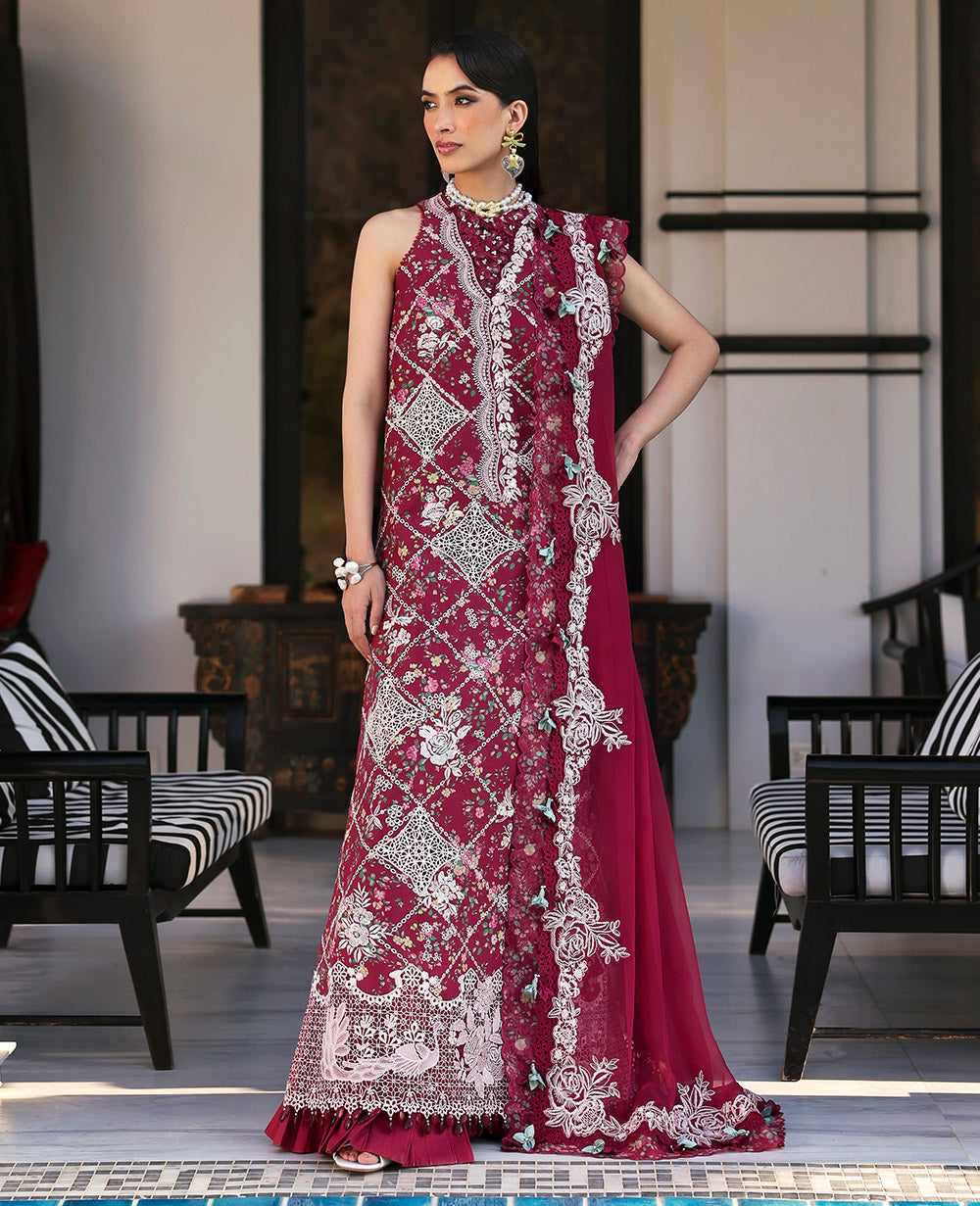 Kalani by Republic Womenswear Embroidered Lawn Suits Unstitched 3 Piece RW25KL RP-D8B Lyanna - Summer Collection