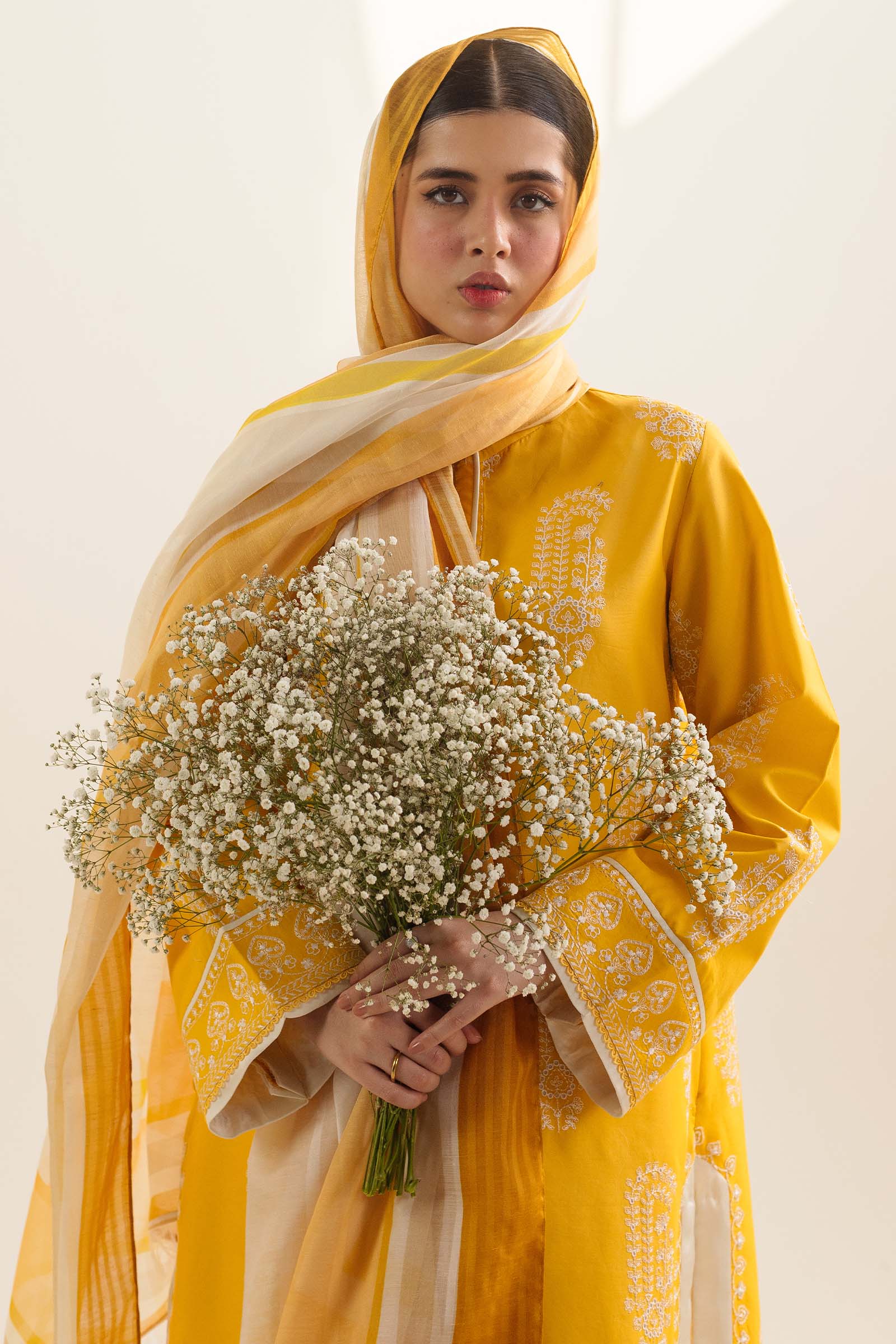 Coco by Zara Shahjahan Embroidered Lawn Suit Unstitched 3 Piece CZS24L2 4A Diara - Summer Collection