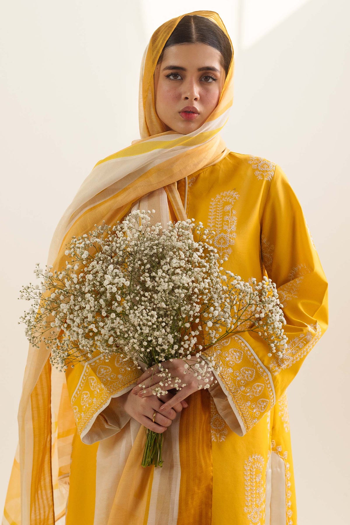 Coco by Zara Shahjahan Embroidered Lawn Suit Unstitched 3 Piece CZS24L2 4A Diara - Summer Collection