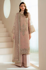 Alizeh - Aymal Embroidered Organza & Hand Embellished Suits Unstitched 3 Piece AFB25BC D-03 Jade - Luxury Collection