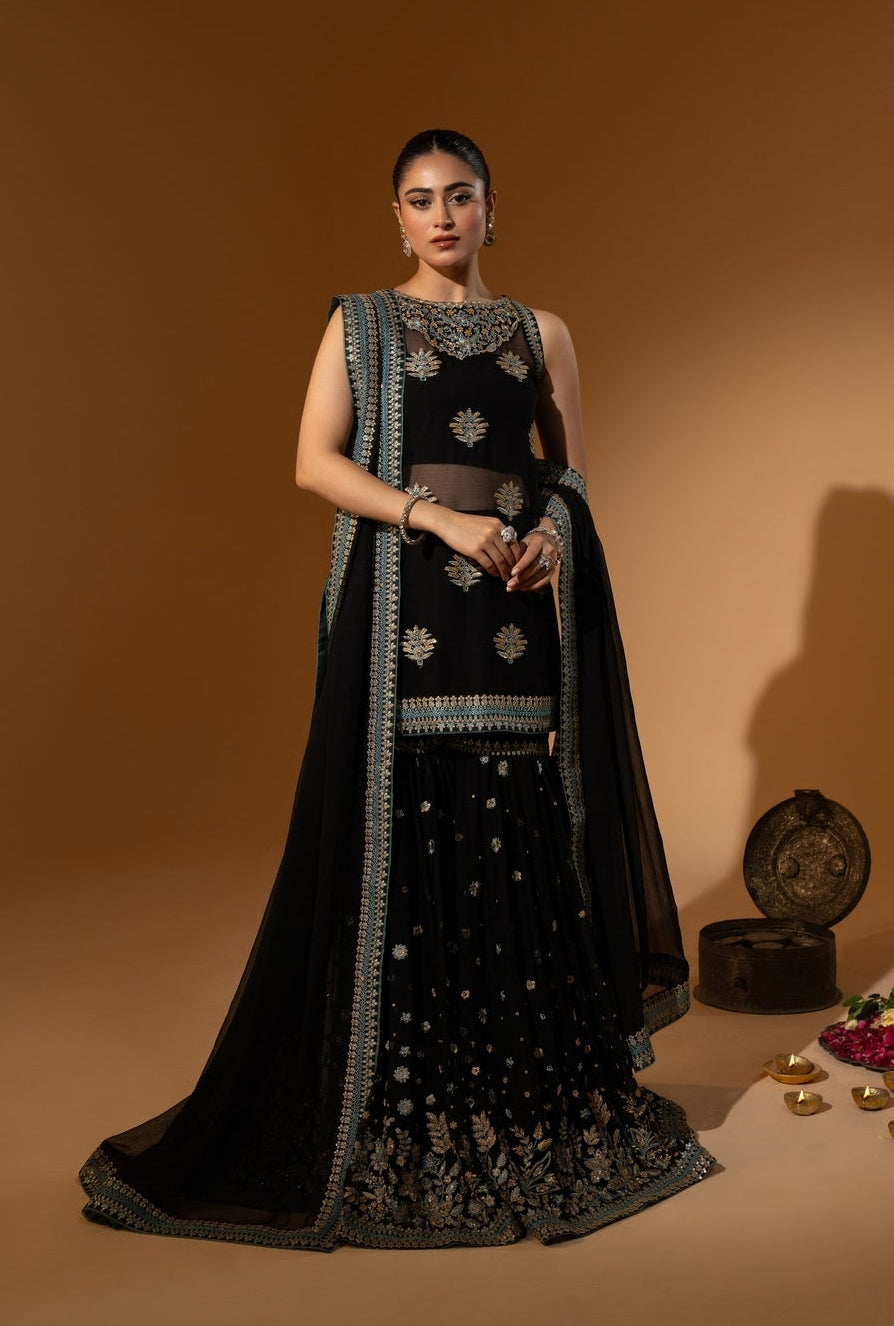 Hem-Stitch Luxury Unstitched Wedding Collection - Noori-07