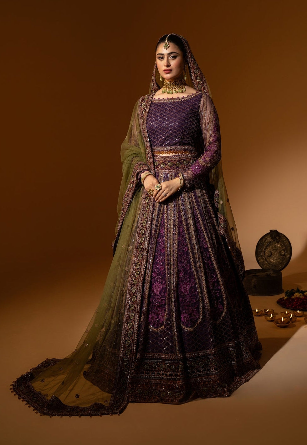Hem-Stitch Luxury Unstitched Wedding Collection - Rani-05
