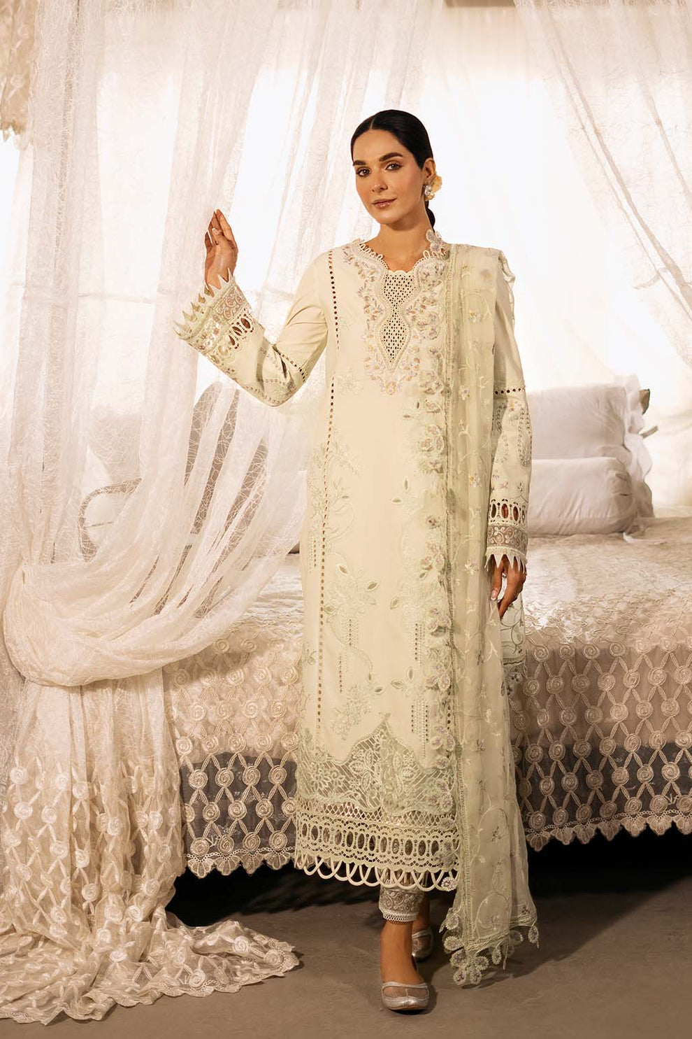Zarposh- Sajni Embroidered Lawn Suits Unstitched 3 Piece ZP25S Zarina - Summer Collection