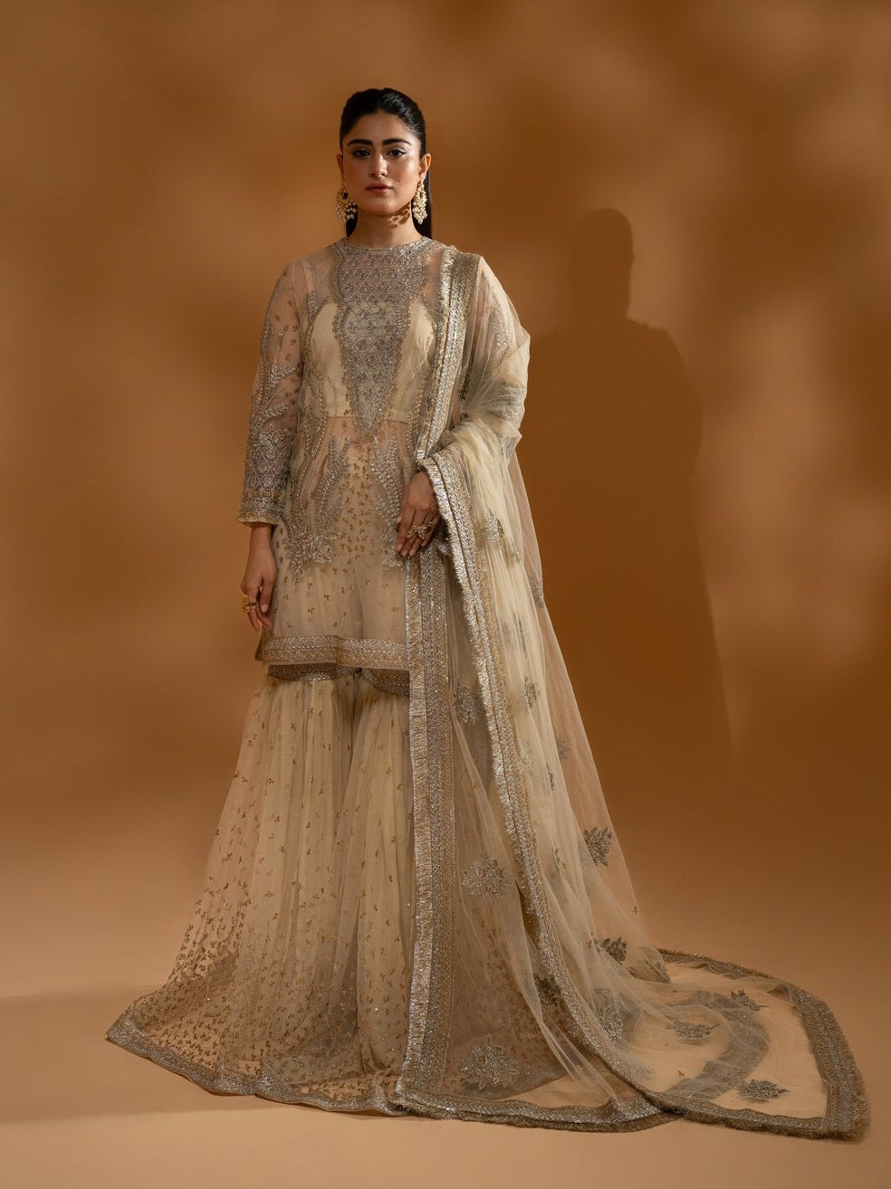 Hem-Stitch Luxury Unstitched Wedding Collection - Leila-08
