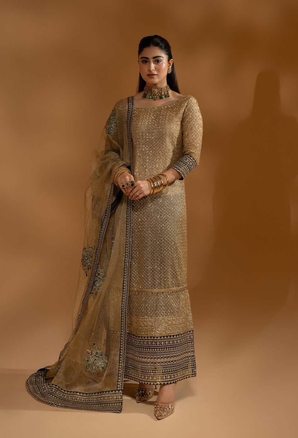 Hem-Stitch Luxury Unstitched Wedding Collection - Dream-09