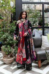 Afrozeh Embroidered Lawn Suits Unstitched 3 Piece AF25UL25 D-03 Elva - Luxury Collection