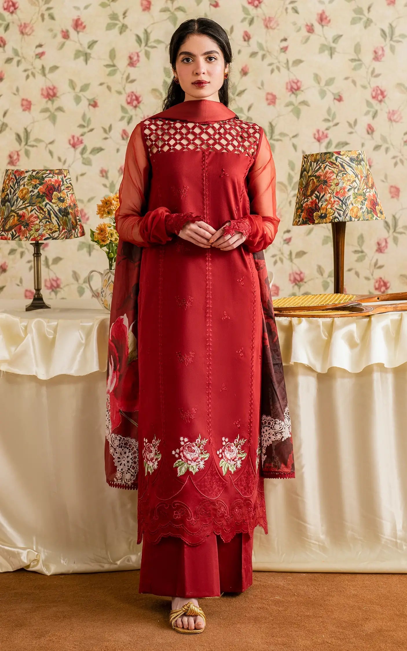 Asifa and Nabeel Embroidered Lawn Suits Unstitched 3 Piece AN25MV MSLV25-20 Gulaal - Summer Collection