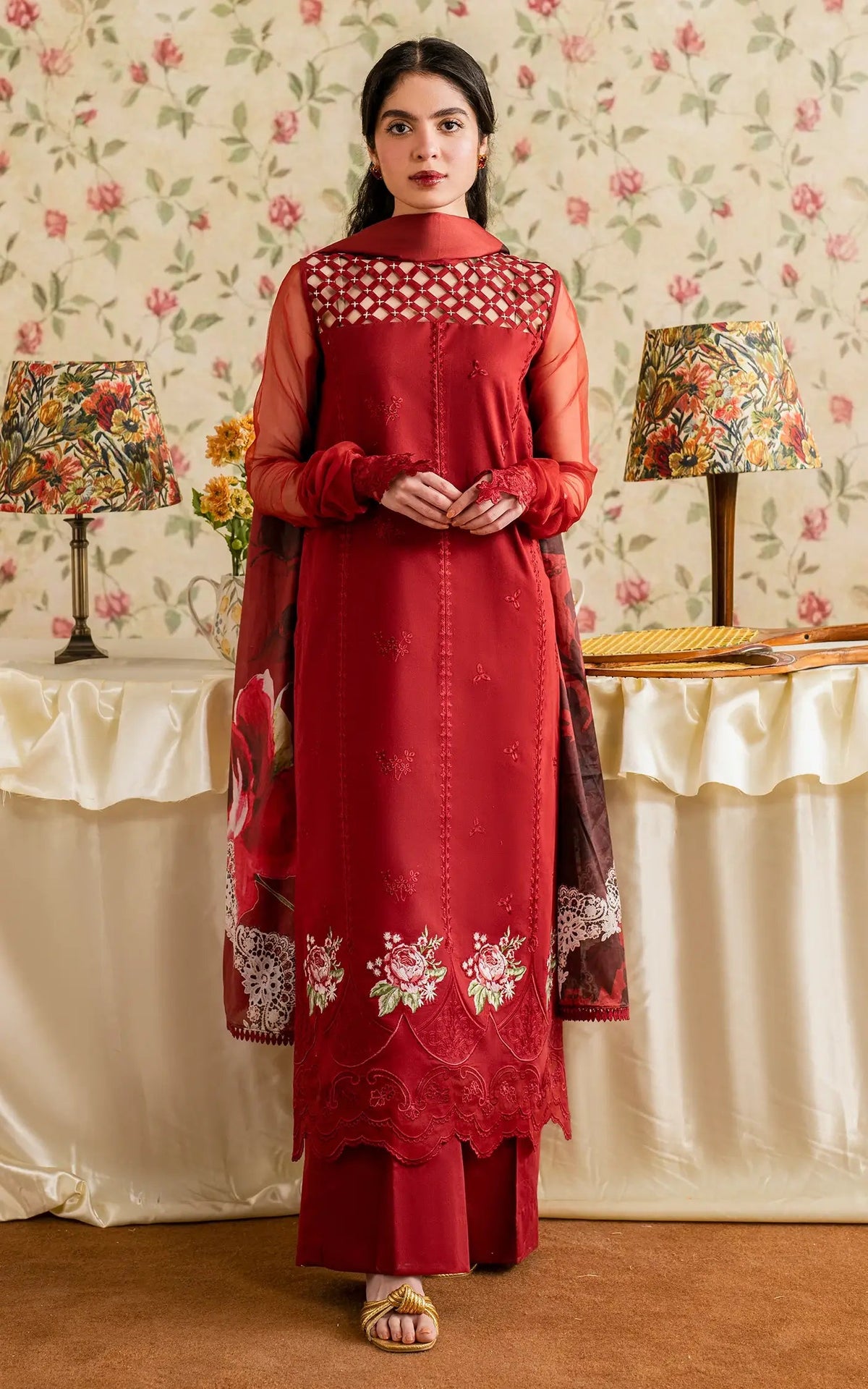 Asifa and Nabeel Embroidered Lawn Suits Unstitched 3 Piece AN25MV MSLV25-20 Gulaal - Summer Collection