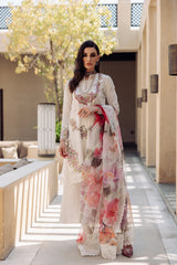 Saira Rizwan Embroidered Lawn Suits Unstitched 3 Piece SR23L SR-06 Lily - Luxury Collection