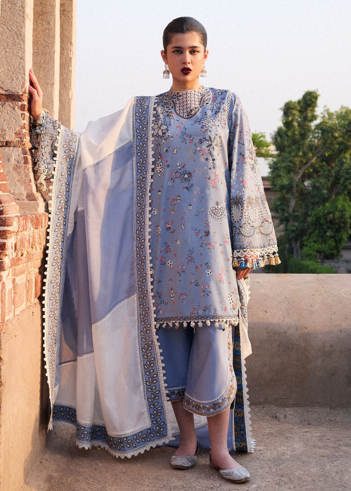 Nirmal by Hussain Rehar Embroidered Lawn Suits Unstitched 3 Piece HRR25NL Fira - Summer Collection