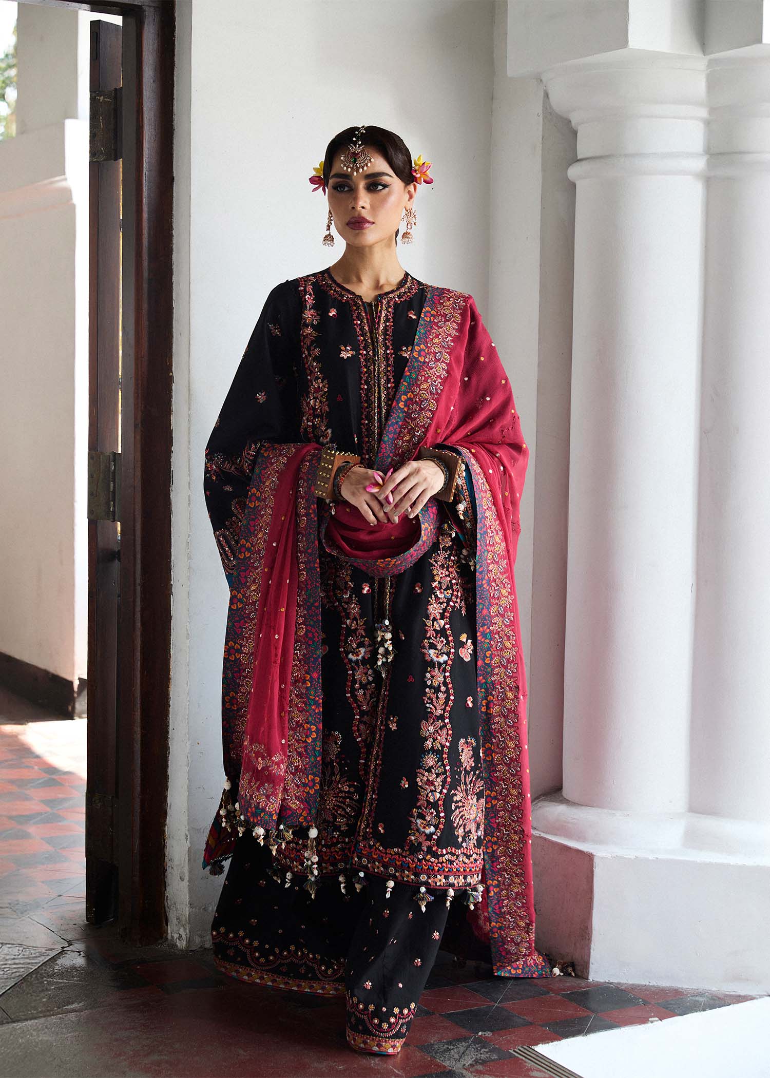 Hussain Rehar Embroidered Lawn Suit Unstitched 3 Piece HRR25LL D-04 Bliz - Summer Collection
