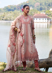 Hussain Rehar Embroidered Lawn Suit Unstitched 3 Piece HRR25LL D-02 Mari - Summer Collection