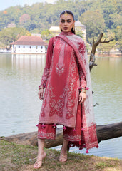 Hussain Rehar Embroidered Lawn Suit Unstitched 3 Piece HRR25LL D-05 Flare - Summer Collection